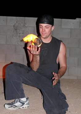 Fire Ball Juggling