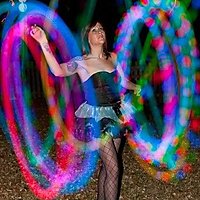 Double Led Poi Ball