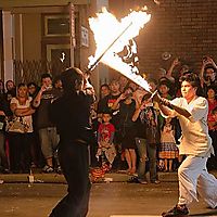 Fire sword Battle