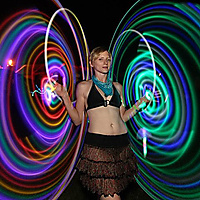 Hoop, long exposure
