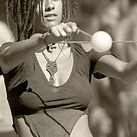 Dancing with Poi :