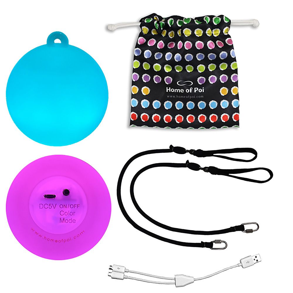 Pair of Pro-Bright LED Poi