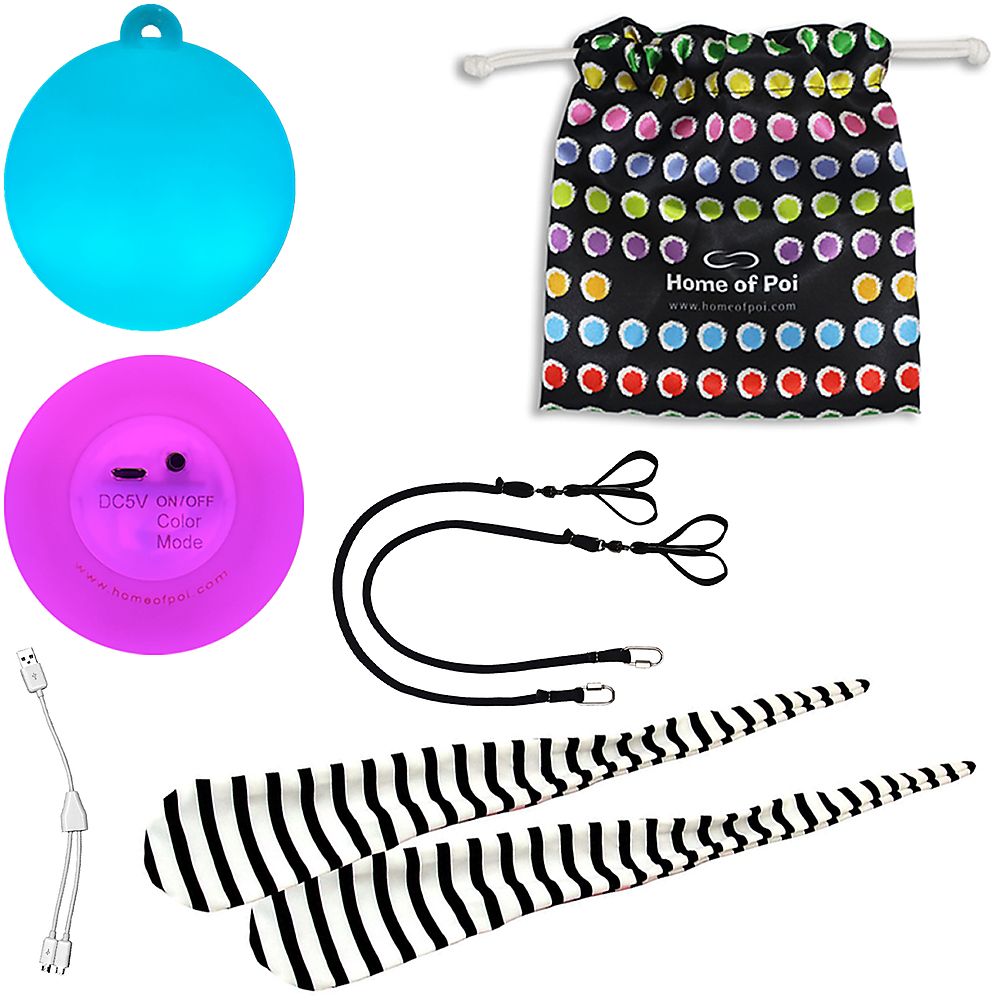 Pair of Pro-Bright LED Poi
