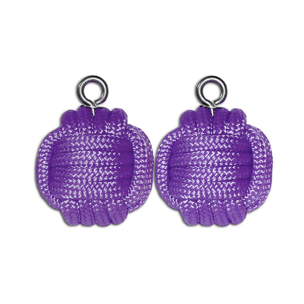 Pair of Nylon Rope Monkeyfist Poi Heads