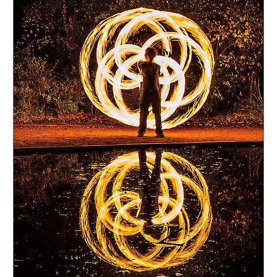 Pair of Pro Technora Large Block Fire Poi