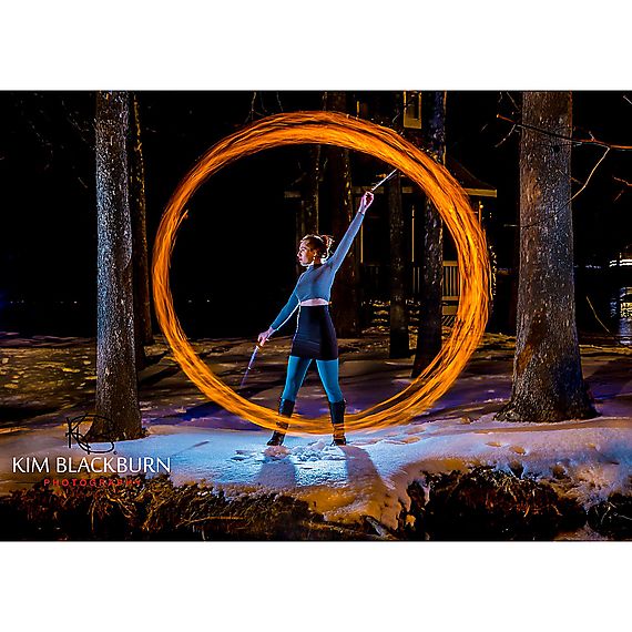 Pair of Pro Technora Medium Block Fire Poi