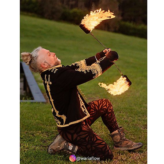 Pair of Pro Extra Large Twista Fire Poi