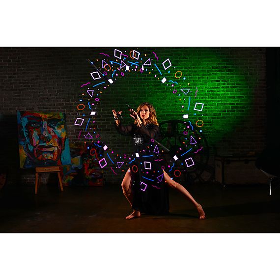 Set of Ignis Pixel Poi/Nunchaku 48 96 LEDs