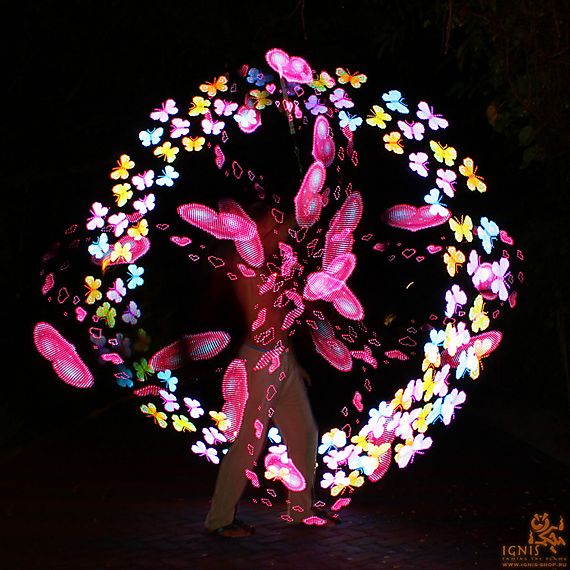Set of Ignis Pixel Poi Long 80 160 LEDs