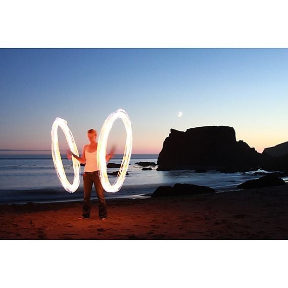 Monkey Fist DIY Fire Poi kit with chains