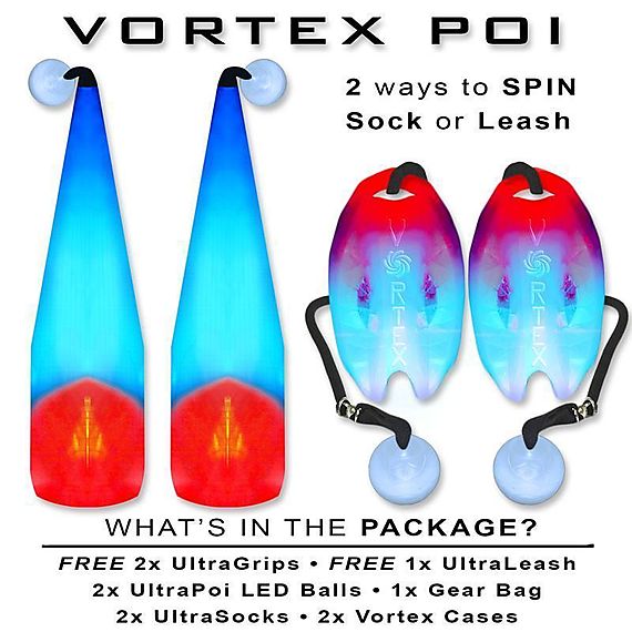 Vortex LED Poi Set