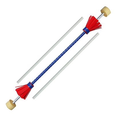  Devil Sticks, Set of Angel Flame Stick with Flowers