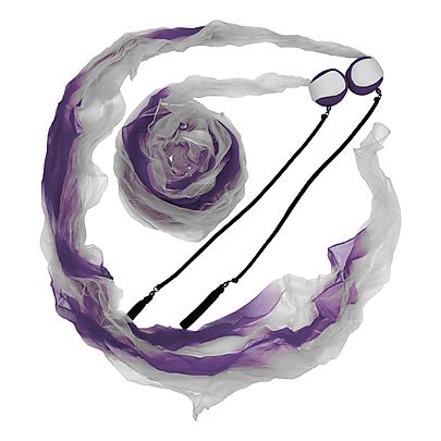  All Fabric Poi, Pair of Long Veil Poi with Carry Bag