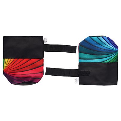  Fluffy Poi, Pair of Fire Poi Designed Head Covers