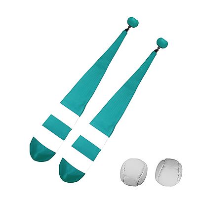  New items!, Pair of Pro Knob Grey Reflective Stripe Poi