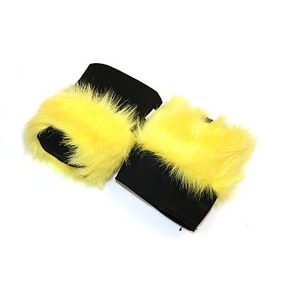 Fluffy Poi, Pair of Fire Poi Fluffy Head Covers
