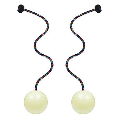  Contact Pendulum Poi, Pair of Pro Static Glow Contact Poi