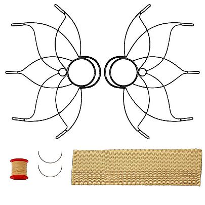  Make your own Fire Fan Kits, Pair of Medium Lotus Fire Fans 50mm Wi