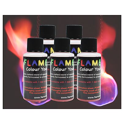  Colored Flame, Pack 5 Red Coloured Flame Additive