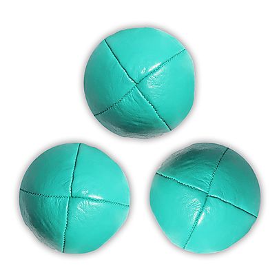  Fabric Balls, Set of Genuine Leather Juggling Balls