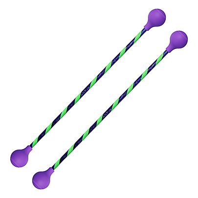 Striped Twirling Baton, Pair of Striped Twirling Baton