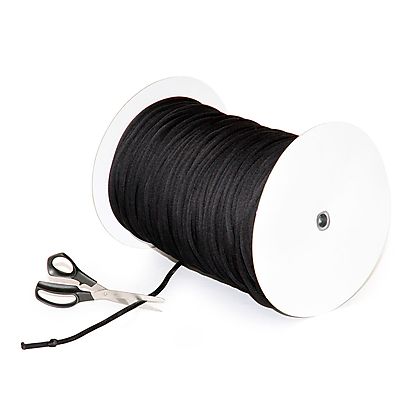  Length of ColeCord, 100ft Length of 0.28inch Thick Black Colecord