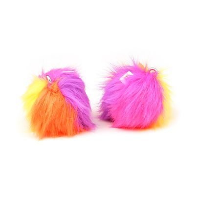 Pair of Fluffy Poi Heads Only
