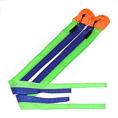  Ribbons, Rhythmic Gymnastic, Pair of Ultra Poi with Comet Tail and Carry Bag