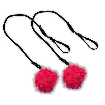  Pair of Pro Strap END Free, Pair of Fluffy Poi with Pro Strap Cole Cord