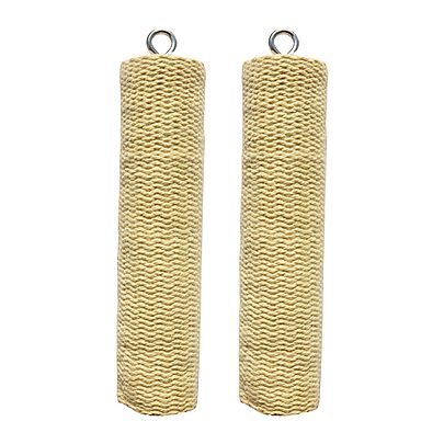 Pair of X Large Mura Stitched Roll Fire Heads