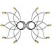 Pair of Medium Lotus Fire Fans