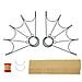 Pair of Spider Fire Fans 2inch Wick Kit - Make Your Own