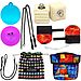 Cathedral Fire Poi Medium and Pro-Bright LED Poi set