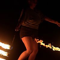 Triple Headed Fire Poi